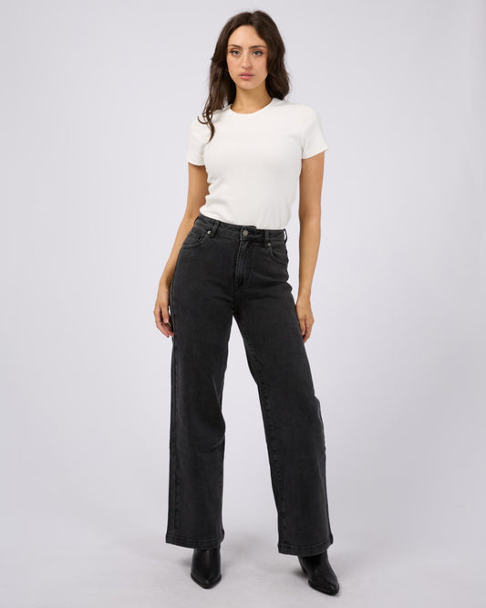 Jacqui Wide Leg (Washed Black)
