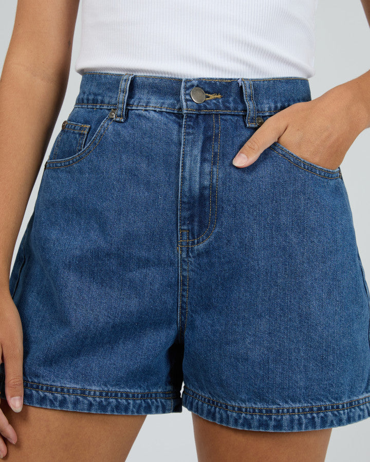 All About Eve Josie High Rise Denim Short Heritage Blue | Women's Shorts | Gretel Lane