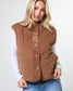 Stella + Gemma Kenzie Corduroy Puffer Vest in Ginger | Women's Vests | Gretel Lane