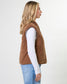 Stella + Gemma Kenzie Corduroy Puffer Vest in Ginger | Women's Vests | Gretel Lane