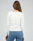Kylie Long Sleeve Top (Vintage White)