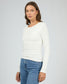 Kylie Long Sleeve Top (Vintage White)