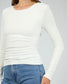 Kylie Long Sleeve Top (Vintage White)