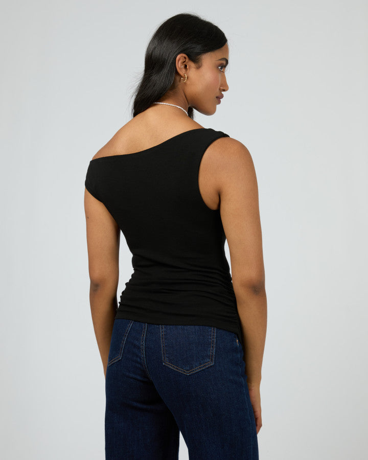 Kylie Off Shoulder Top (Black)