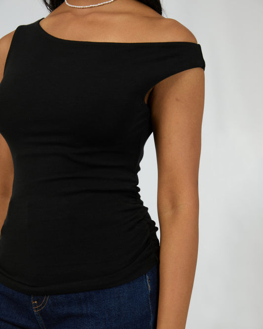 Kylie Off Shoulder Top (Black)