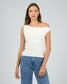 Kylie Off Shoulder Top (Vintage White)