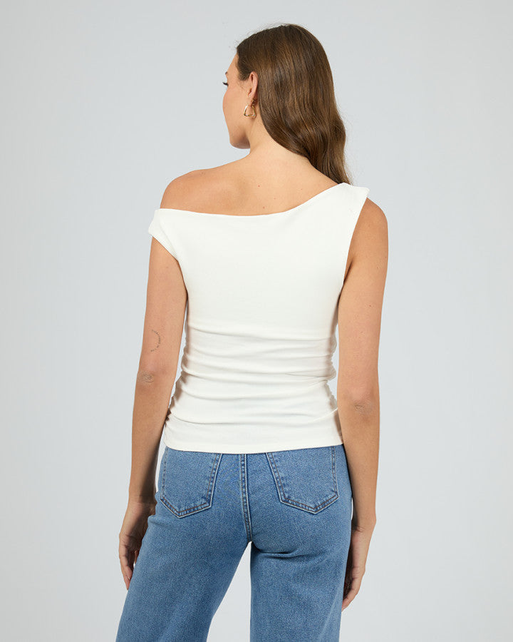Kylie Off Shoulder Top (Vintage White)