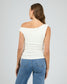 Kylie Off Shoulder Top (Vintage White)