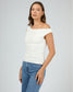 Kylie Off Shoulder Top (Vintage White)