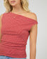All About Eve Kylie Off Shoulder Stripe Top in Red | Women's Tops | Gretel Lane