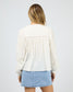 All About Eve Lark Lace Trim Shirt in Vintage White | Women's Clothing | Gretel Lane