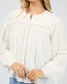 All About Eve Lark Lace Trim Shirt in Vintage White | Women's Clothing | Gretel Lane