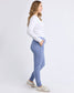 Foxwood Women's Light Blue Cotton Track Lazy Days Pant | Gretel Lane