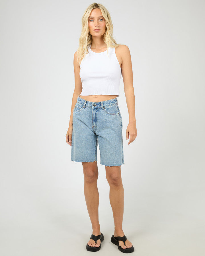 Lexie Denim Jort (Light Blue)