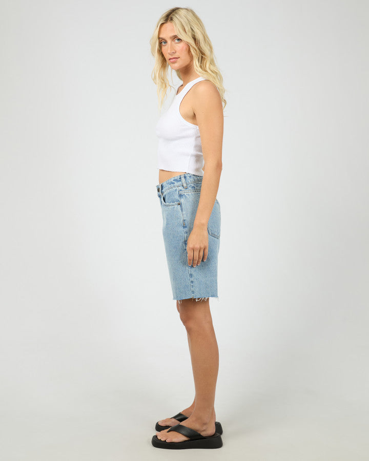 Lexie Denim Jort (Light Blue)