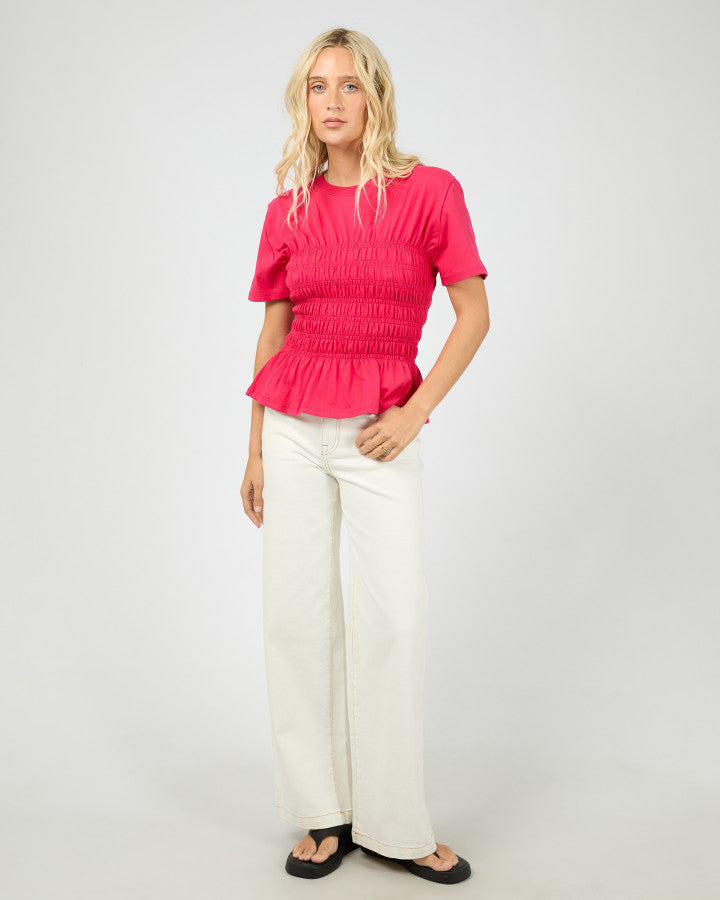 Lipa Ruched Top (Red)