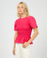 Lipa Ruched Top (Red)