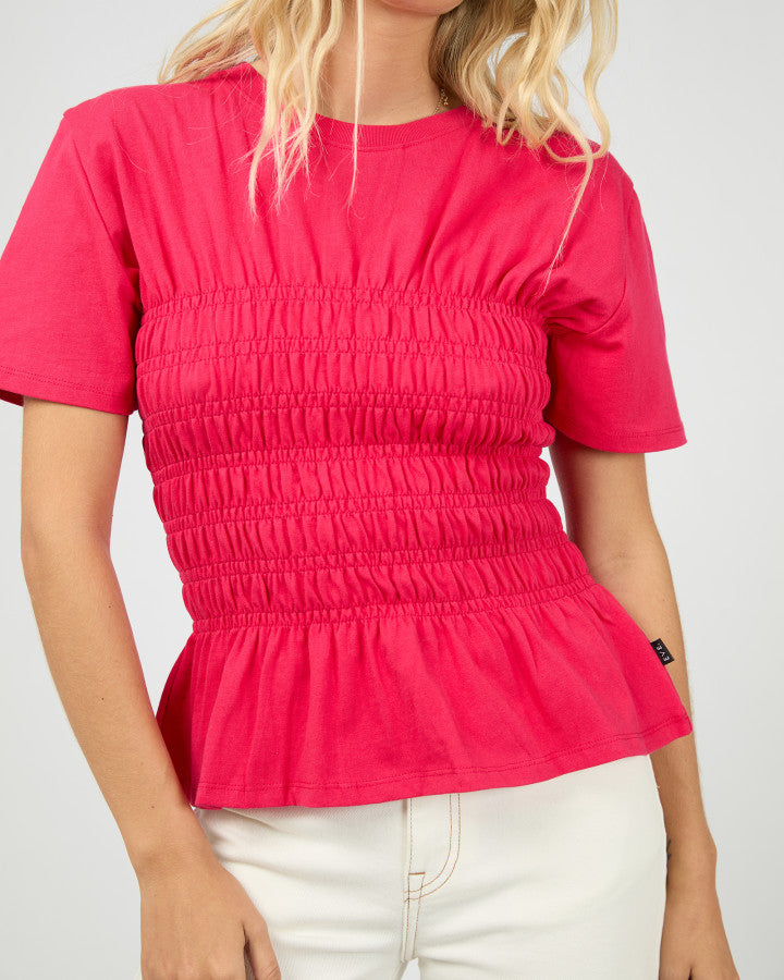 Lipa Ruched Top (Red)