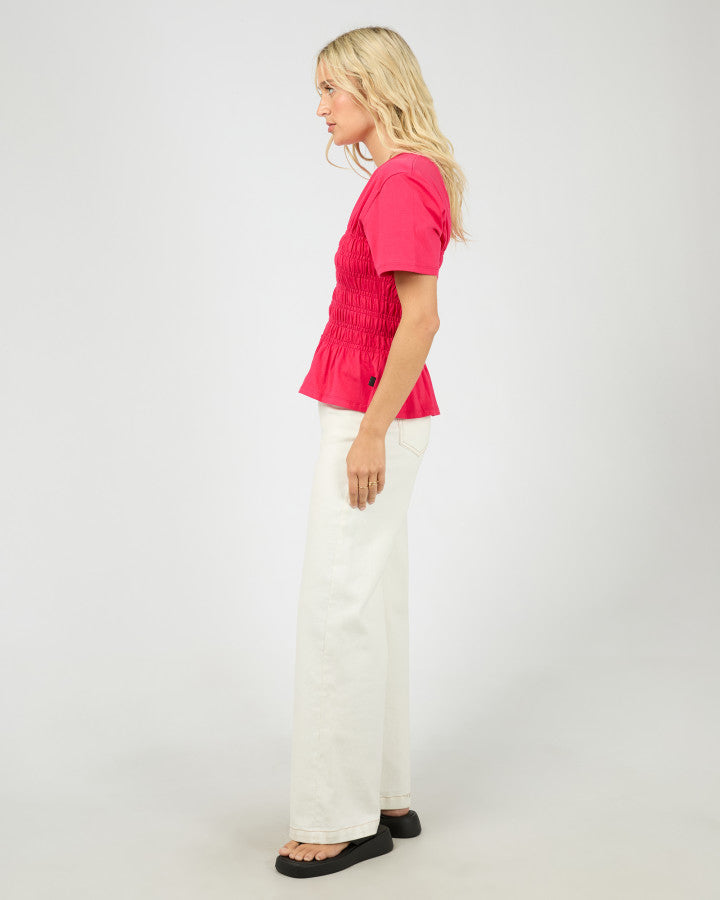 Lipa Ruched Top (Red)