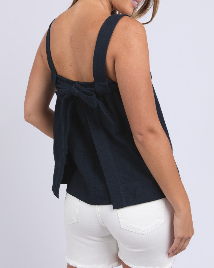 Lourdes Top (Navy)