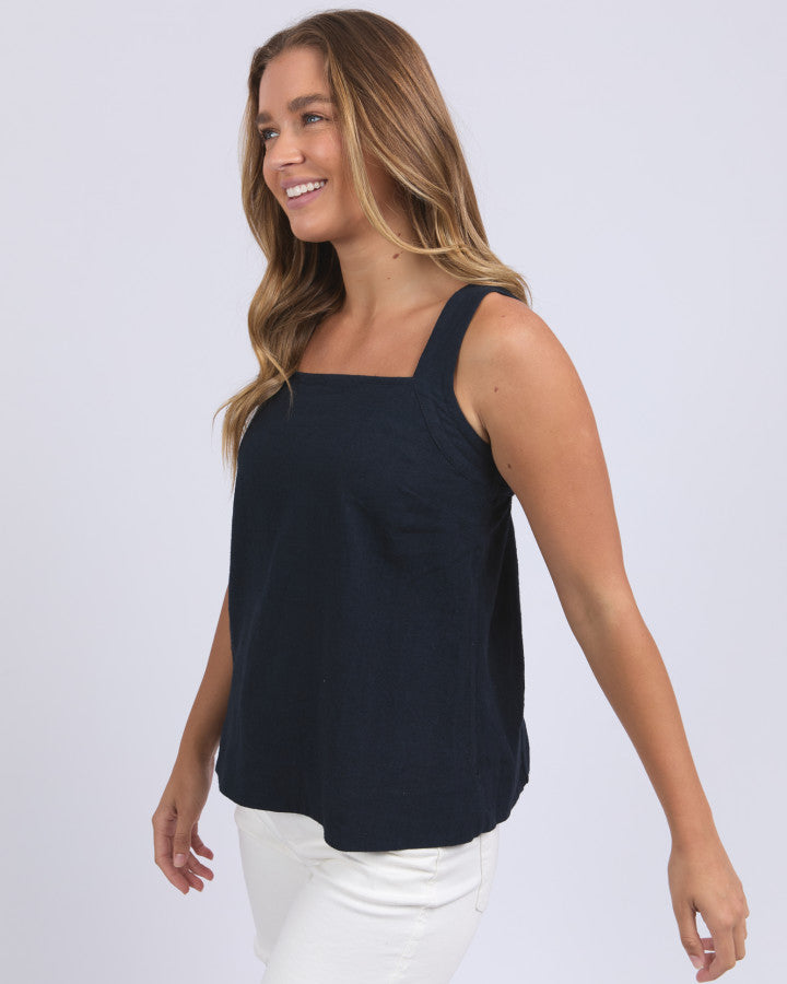 Lourdes Top (Navy)