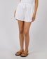 Luxe Linen Mini Short (Vintage White)