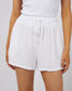 Luxe Linen Mini Short (Vintage White)