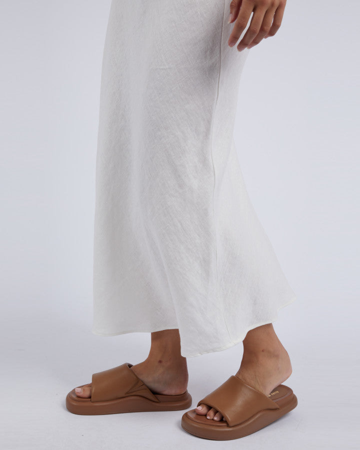 Lyon Slip Skirt (Vintage White)