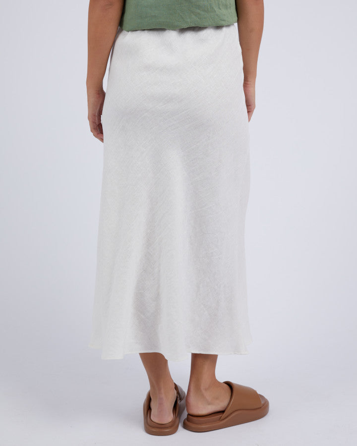 Lyon Slip Skirt (Vintage White)