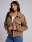 Mahina Cropped Shacket (Oatmeal)