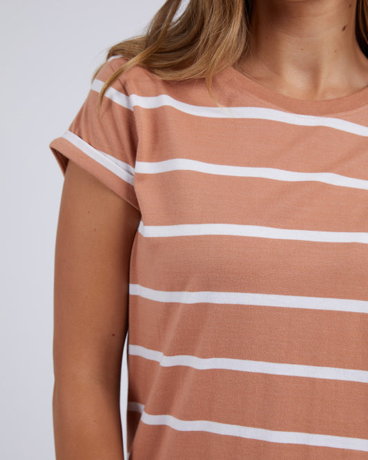 Manly Stripe Tee (Clay)