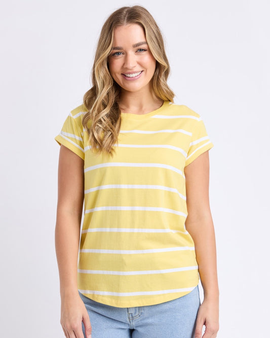 Manly Stripe Tee (Sunshine)