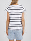 Manly Stripe Tee (Black/White Stripe)