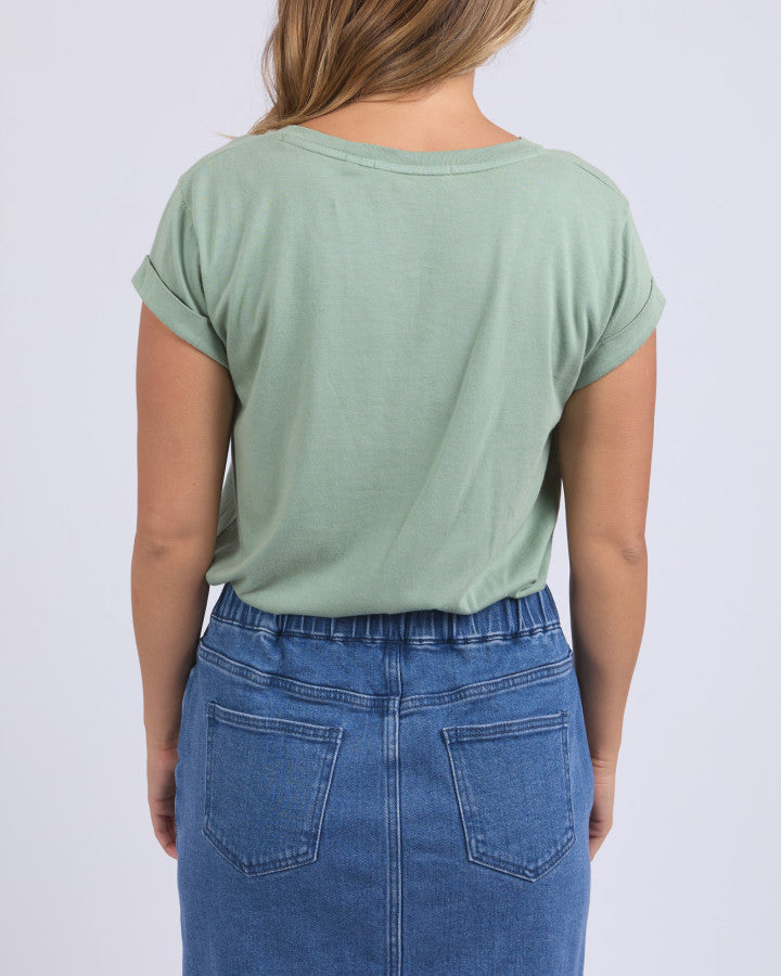 Manly Vee Tee (Iceberg Green)