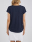 Manly Vee Tee (Navy)