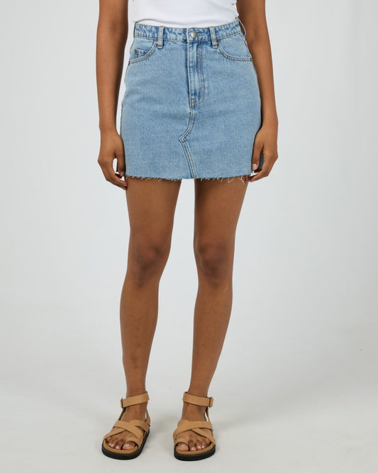 Margot Denim Skirt (Light Blue)