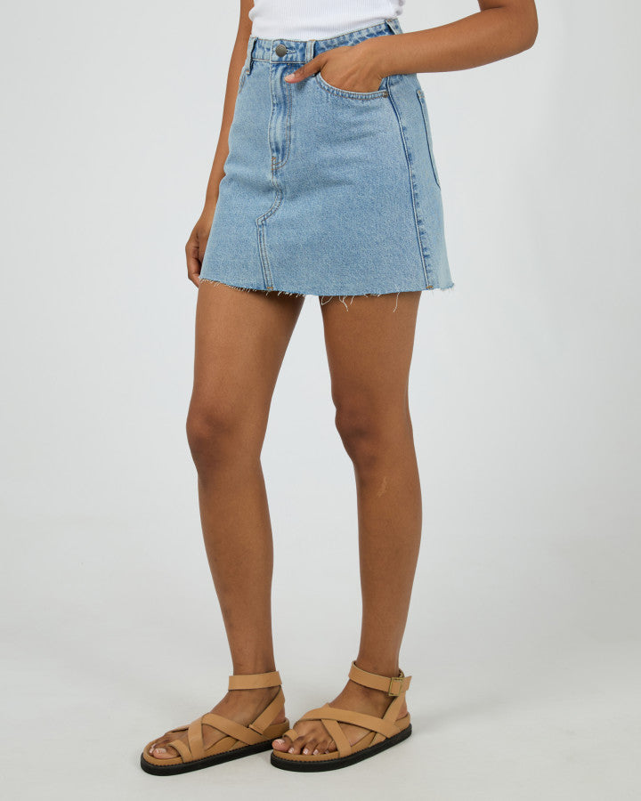 Margot Denim Skirt (Light Blue)