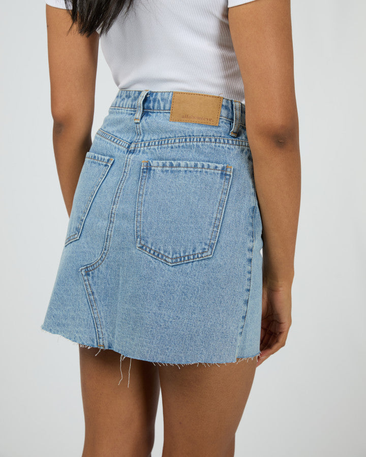 Margot Denim Skirt (Light Blue)