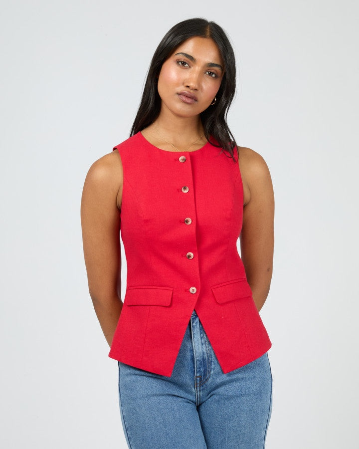 Mavis Vest (Red)