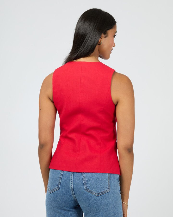 Mavis Vest (Red)