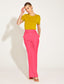 One and Only High Waisted Flared Pant (Hot Pink)