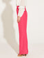 One and Only High Waisted Flared Pant (Hot Pink)