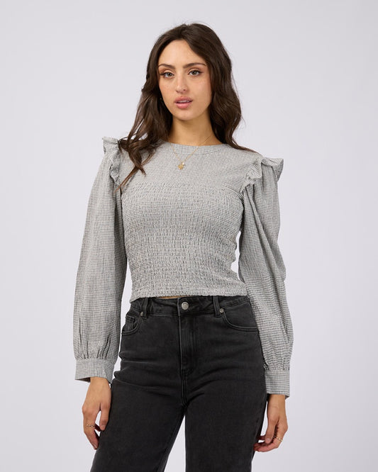 Remy Long Sleeve Top (Check)