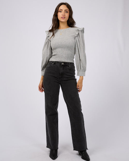 Remy Long Sleeve Top (Check)