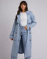 Rio Trench Coat (Light Blue)