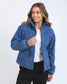 Foxwood Women's Blue Denim Rosalee Puffer Jacket | Gretel Lane