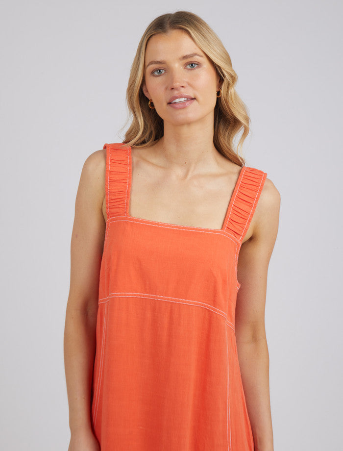 Sage Dress (Orange Sunset)
