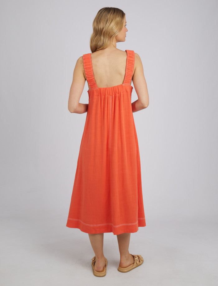Sage Dress (Orange Sunset)