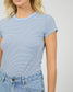 All About Eve Sami Cotton Stripe Tee in Blue | Women's Clothing | Gretel Lane