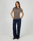 All About Eve Sami Stripe Cotton Tee in Brown | Women's Clothing | Gretel Lane